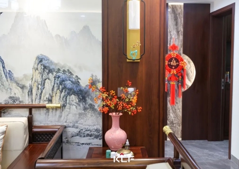 KLF全屋記丨136㎡新中式雅居，古調(diào)新彈，忘卻紛擾，呼吸著的當(dāng)代生活提案